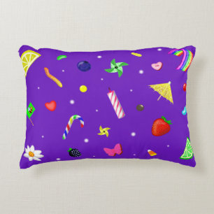 Almohada de acento con montones de decoraciones pa