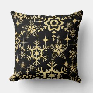 Almohada de acento - Copos de nieve festivos