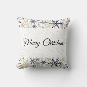Almohada de acento - Copos de nieve festivos