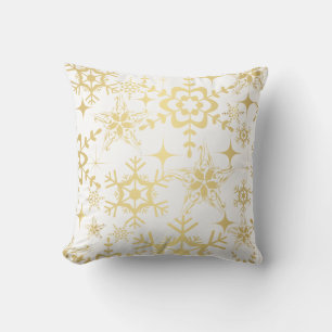 Almohada de acento - Copos de nieve festivos