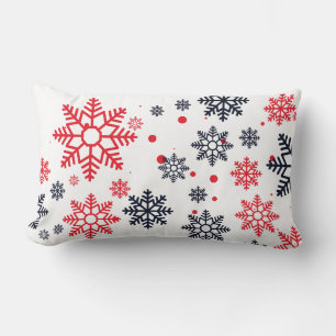 Almohada de acento - Copos de nieve festivos