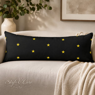 Almohada de acento corporal con patrón de estrella