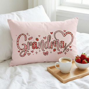 Almohada de acento de abuela linda, caprichosa y c