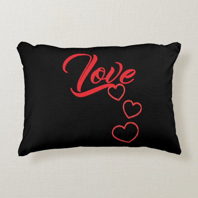 Almohada de acento de amor (Anverso)
