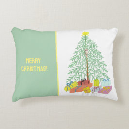 Almohada de acento de árbol de Navidad