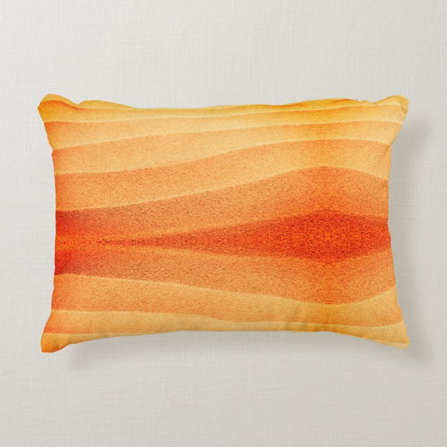 Almohada de acento de arena naranja (Anverso)