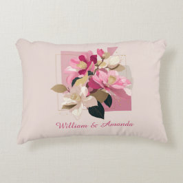 Almohada de acento de aroma rosa de camellia