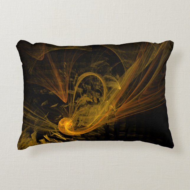 Almohada de acento de arte abstracto Breaking Poin (Anverso)