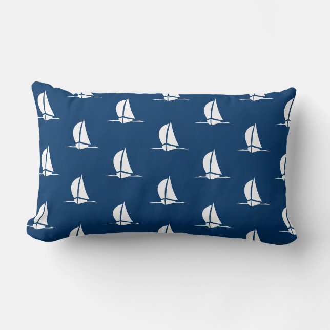 Almohada de acento de barco de vela (Anverso)