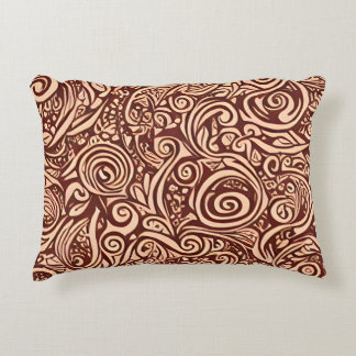 Almohada de acento de barrido de cacao