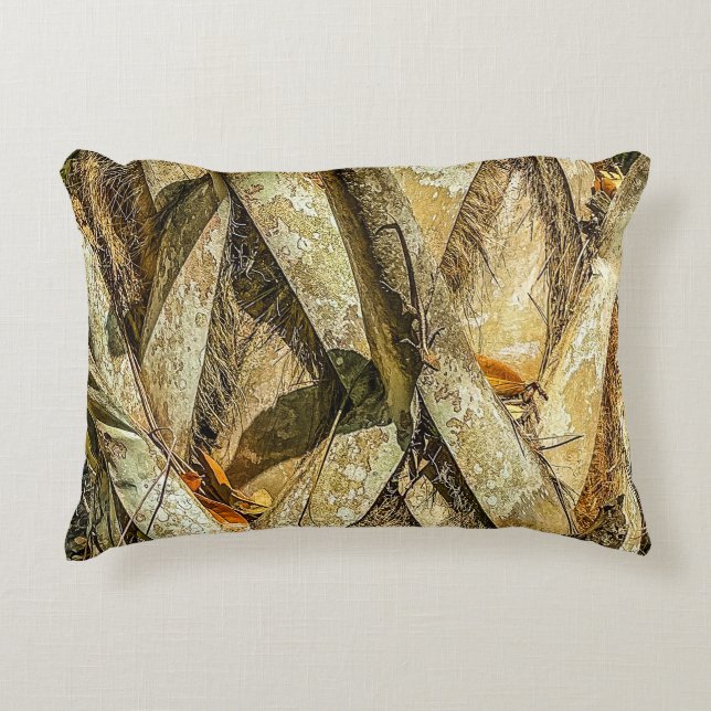 Almohada de acento de camuflaje de lagarto (Anverso)