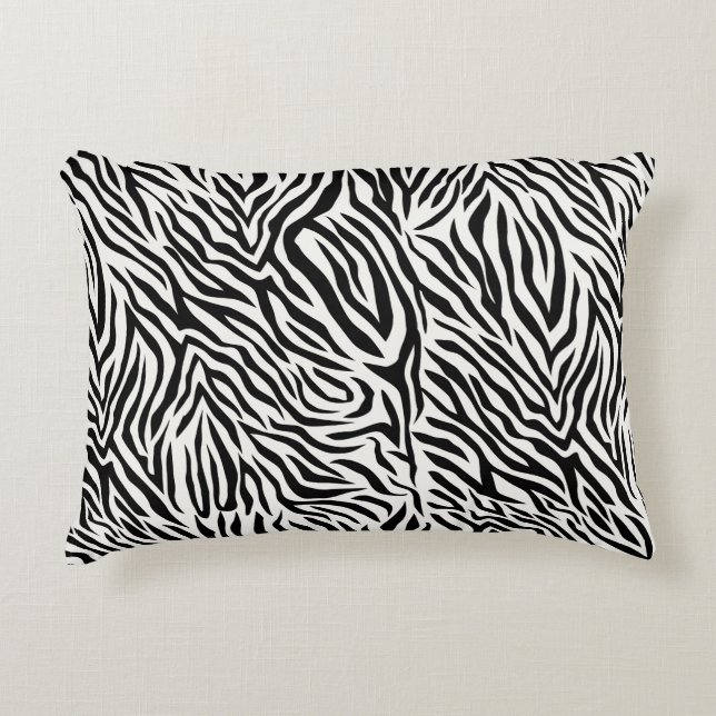 Almohada de acento de cebra 16" x 12" (Anverso)
