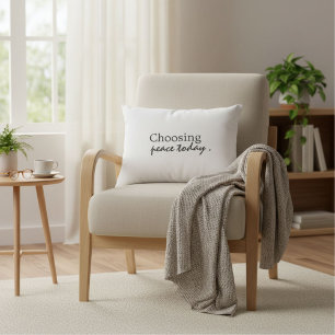 Almohada de acento de cita motivacional moderna el