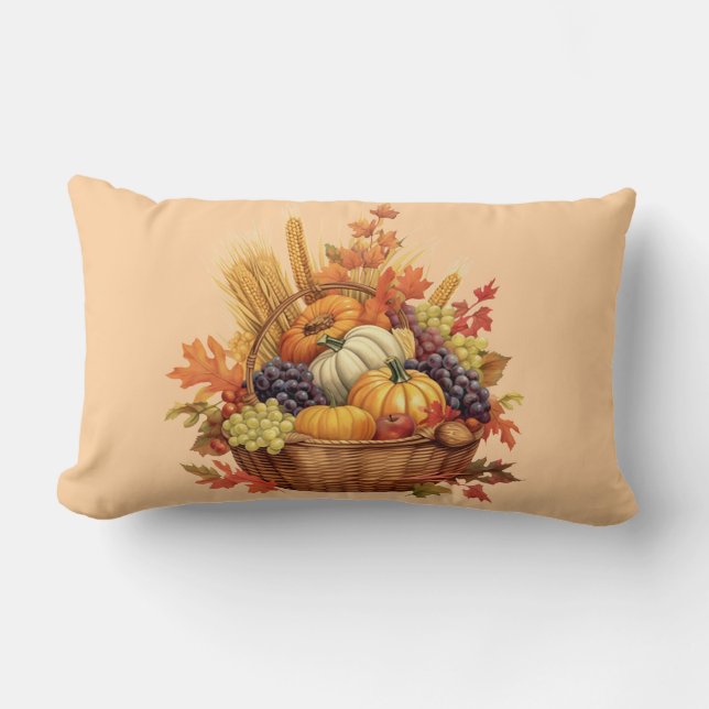 Almohada de acento de cosecha Cojín decorativo-oto (Anverso)