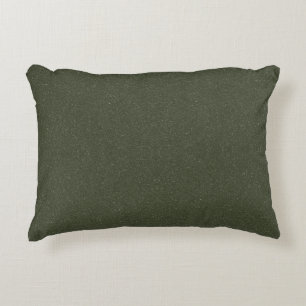 Almohada de acento de doble textura verde mosca - 