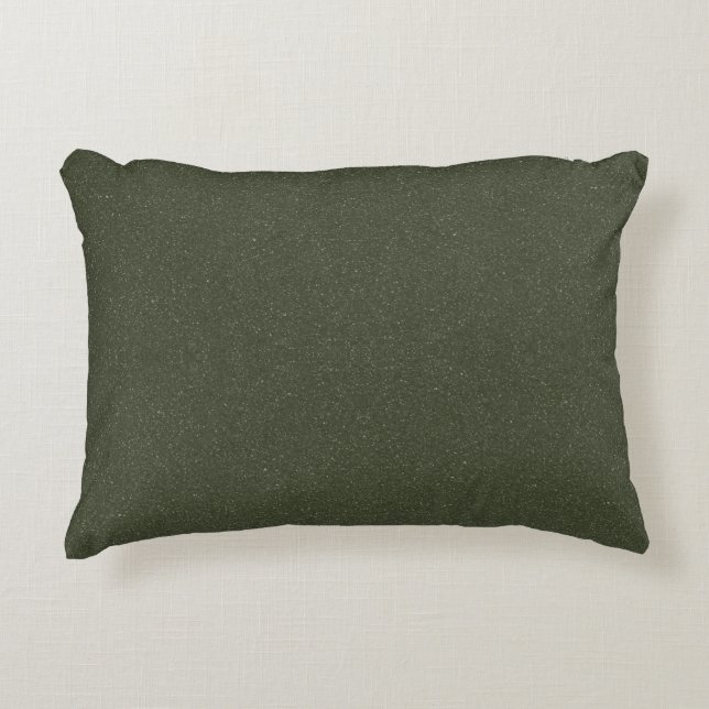 Almohada de acento de doble textura verde mosca -  (Anverso)