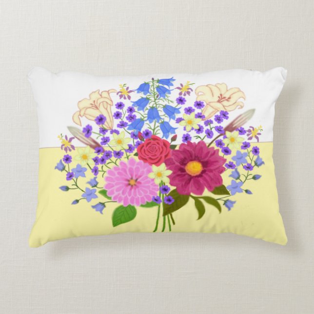 Almohada de acento de dos tonos Blumenstrauss (Anverso)