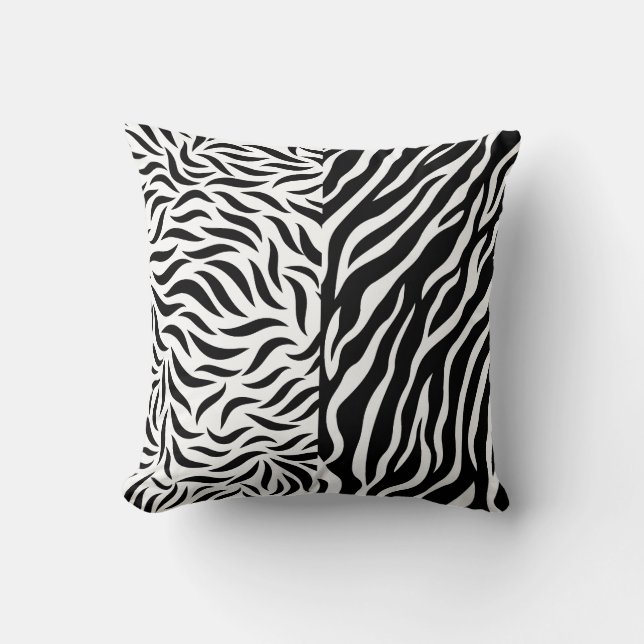 Almohada de acento de estampado de animal (Anverso)