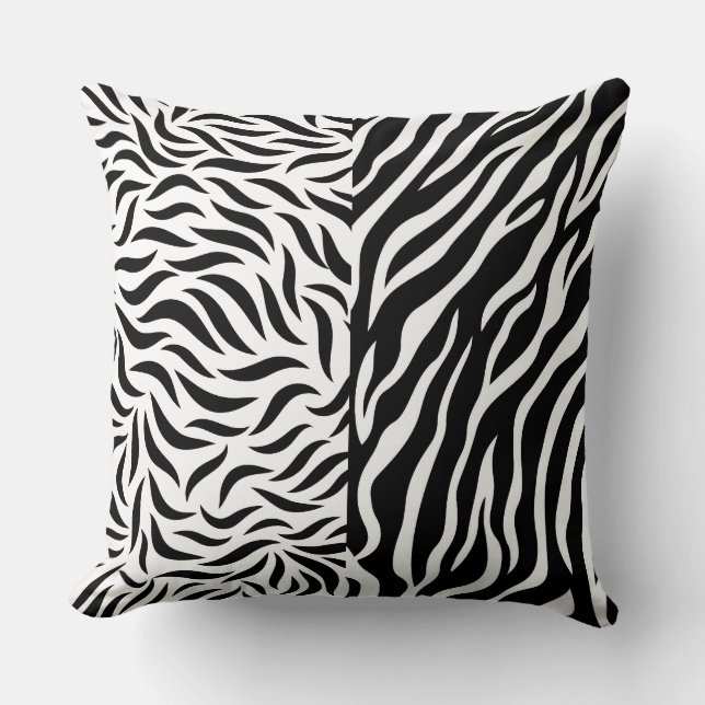 Almohada de acento de estampado de animal (Anverso)