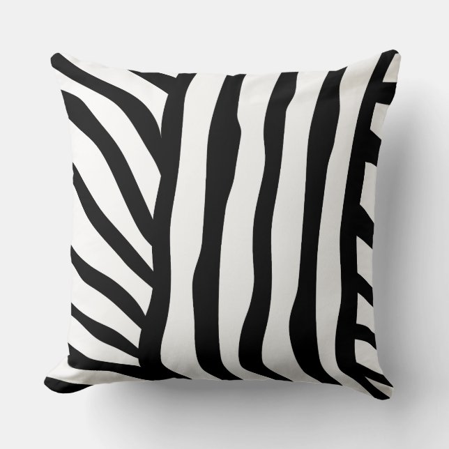 Almohada de acento de estampado de animal (Anverso)