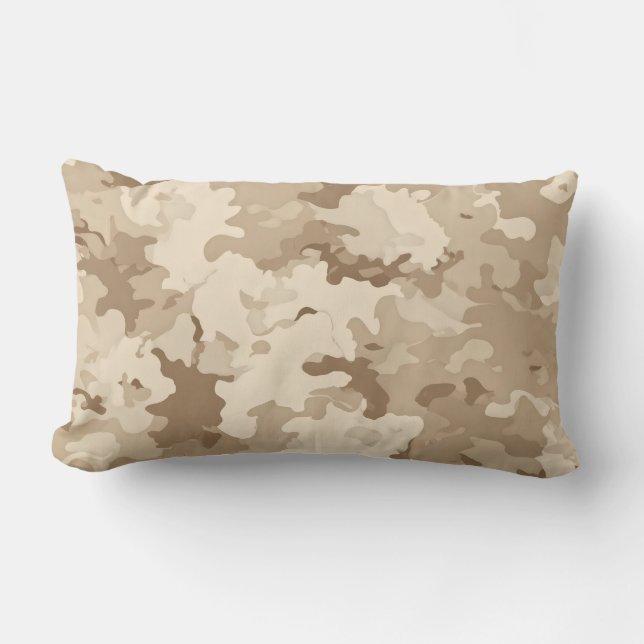 Almohada de acento de estampado de camuflaje milit (Anverso)