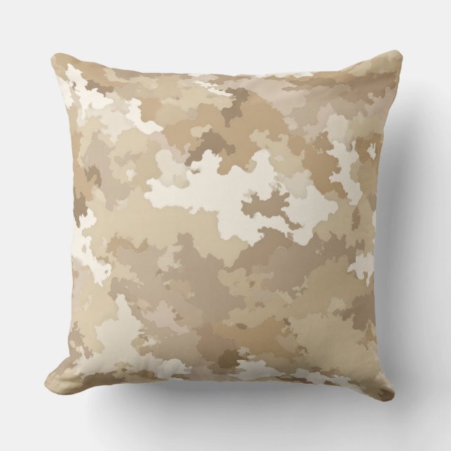 Almohada de acento de estampado de camuflaje milit (Anverso)