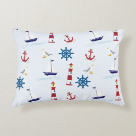 almohada de acento de estilo naval