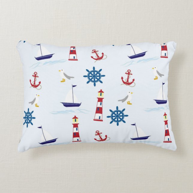 almohada de acento de estilo naval (Anverso)