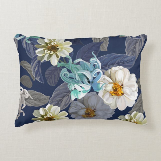 almohada de acento de flor linda (Anverso)