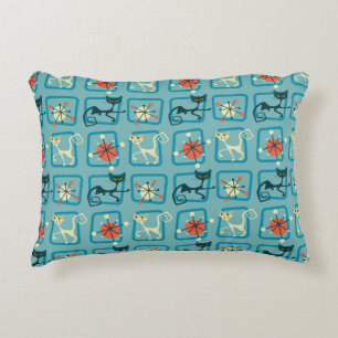 Almohada de acento de gato atómico de mediados de 