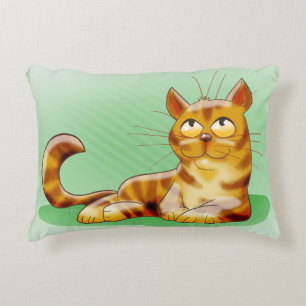 almohada de acento de gato relajante