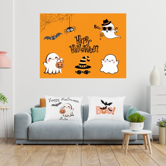 Almohada de acento de Halloween, dulce y fantasmal (Subido por el creador)