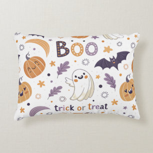 Almohada de acento de Halloween pastel – Fantasmas