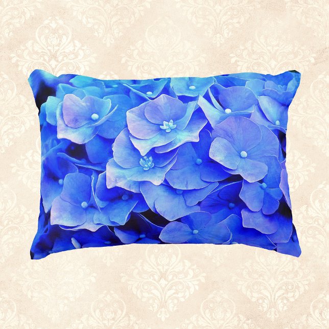 Almohada de acento de hidrangea azul (Subido por el creador)
