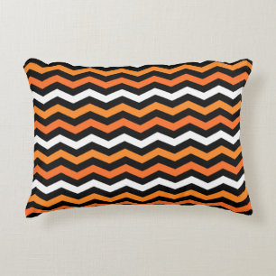 Almohada de acento de la banda de Chevron de Hallo