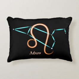 Almohada de acento de la constelación zodiacal Leo