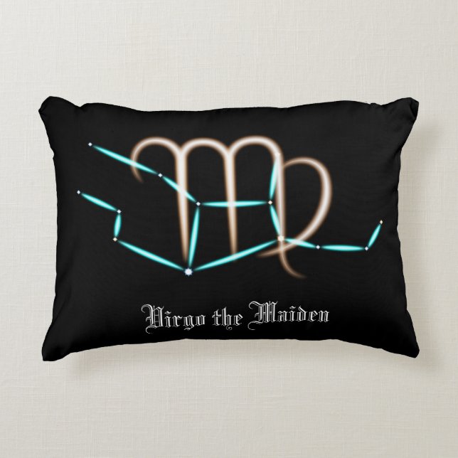 Almohada de acento de la constelación zodiacal Vir (Anverso)