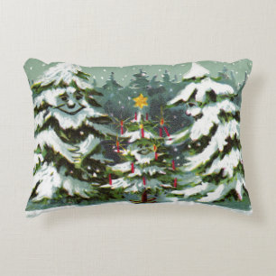 Almohada de acento de la familia del árbol de Navi