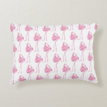 Almohada de acento de la serie Flamingo Tierno Dis