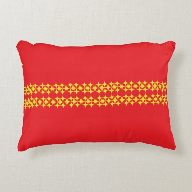 Almohada de acento de líneas de estrellas (Anverso)