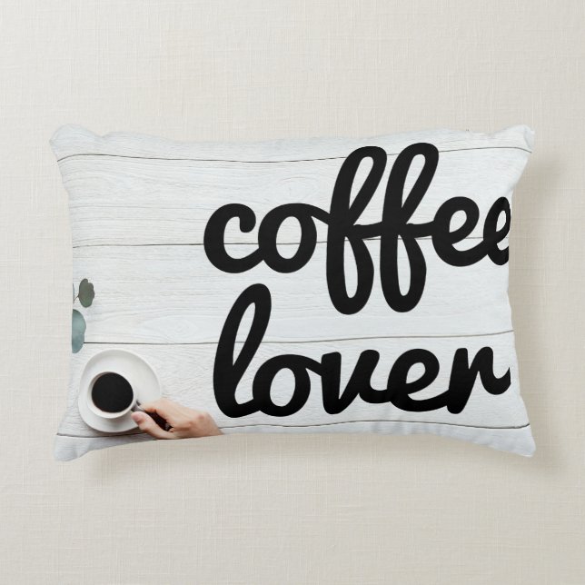 Almohada de acento de Lover para café (Anverso)