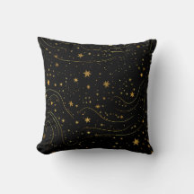 Almohada de acento de lujosa noche estrellada