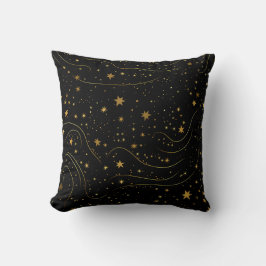 Almohada de acento de lujosa noche estrellada
