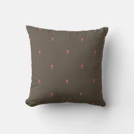 Almohada de acento de madera de champiñón minimali