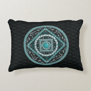 Almohada de acento de mandala de Acuario