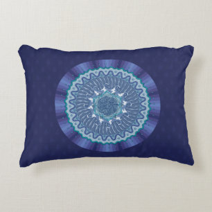 Almohada de acento de mandala de agua