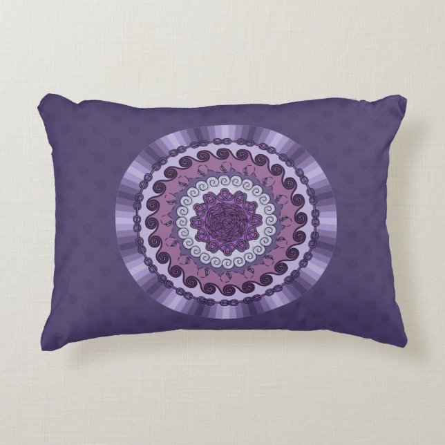 Almohada de acento de mandala de viento (Anverso)