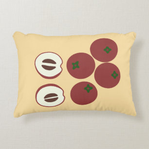 Almohada de acento de manzana de terciopelo