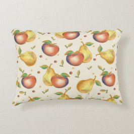Almohada de acento de manzana y pera