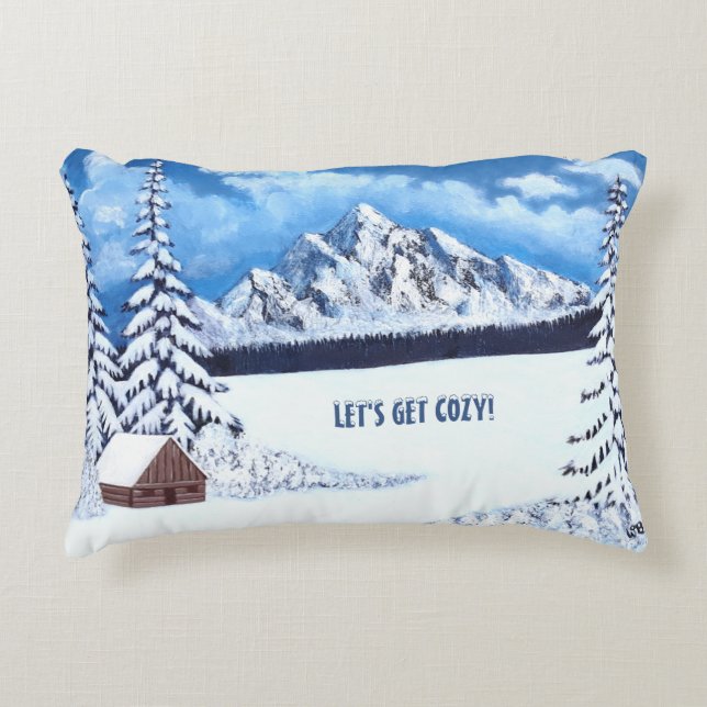 Almohada de acento de maravilla de invierno (Anverso)